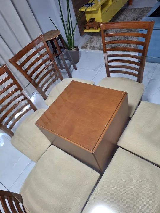 Conjunto de Mesa de Jantar com 6 Cadeiras65566200237570122