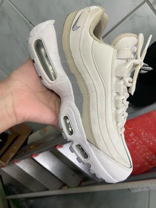 Air Max 95 white bege  - Foto 2