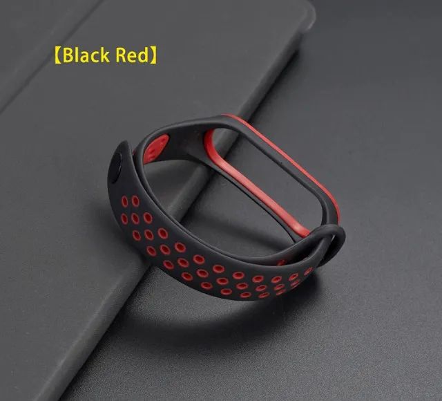 Pulseira colorida de silicone para Xiaomi Mi Band 3 e Mi Band 4  - Foto 3