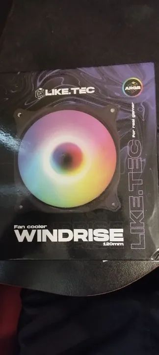 Ventoinha Fan Cooler ARGB Liketec NOVO