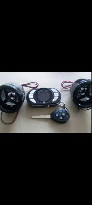 Som com alarme bluetooth pra moto aceito cartão! - Foto 3