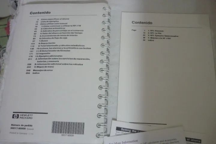Manual Calculadora Hp 17b Em Espanhol, Em Bom Estado Leia - Foto 5