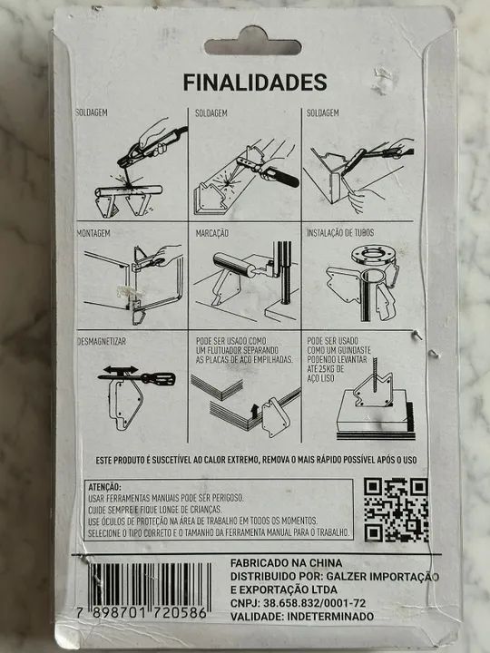 Esquadro Magnético 25Kg Para Solda Profissional 135º 90º e 45º - Galzer - Foto 4