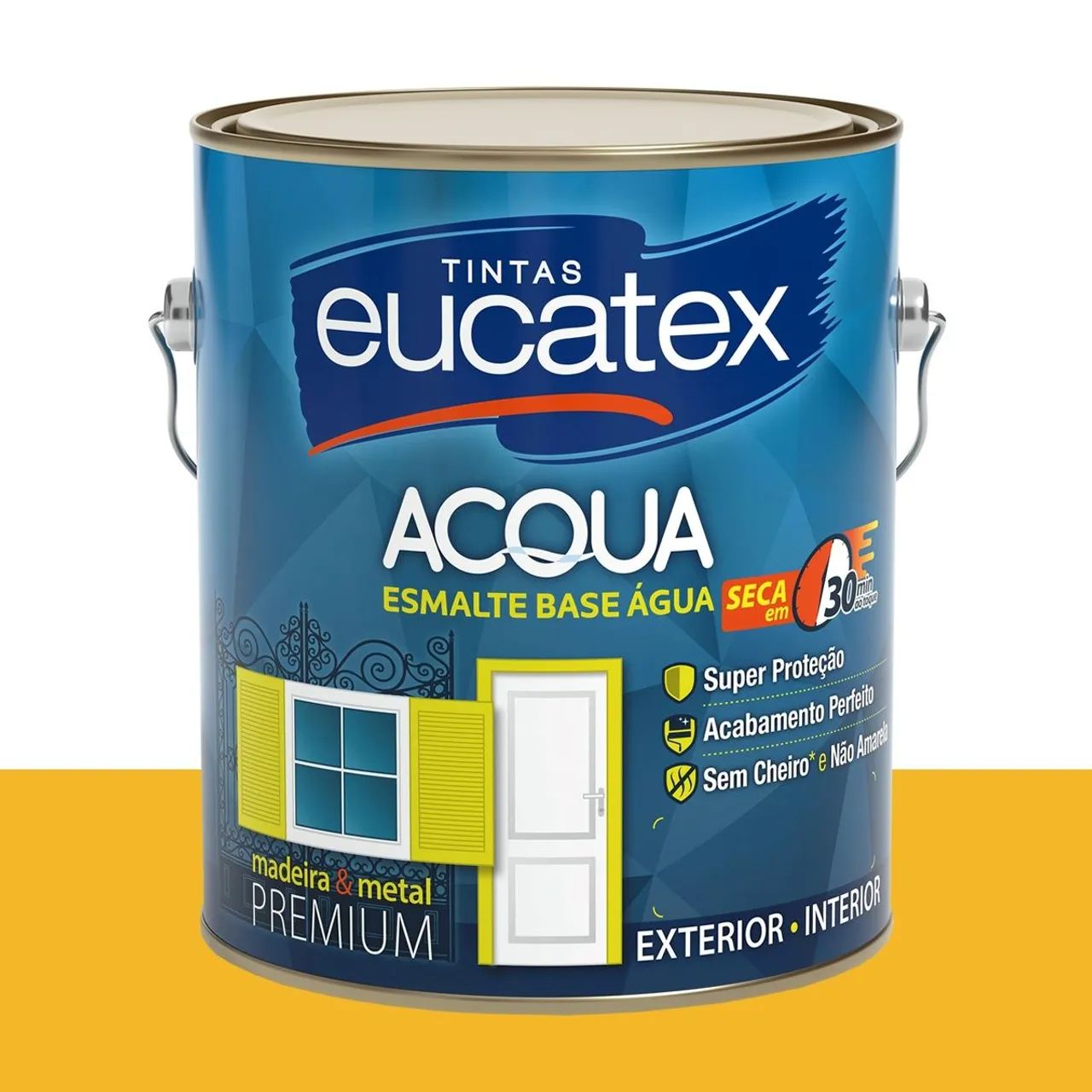 Tinta Esmalte Bril. Base Água Eucatex Coroa Real 3,2 L
