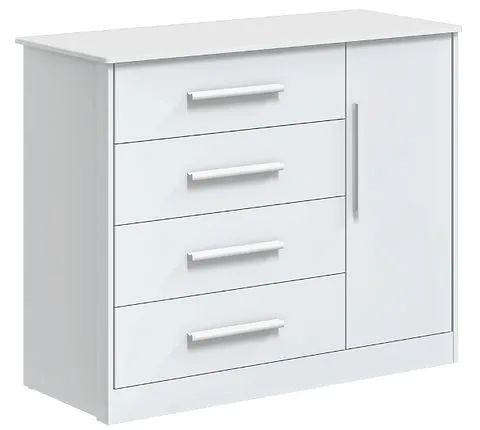 Comoda Charlo Liso, 100% MDF - Peroba - Foto 4