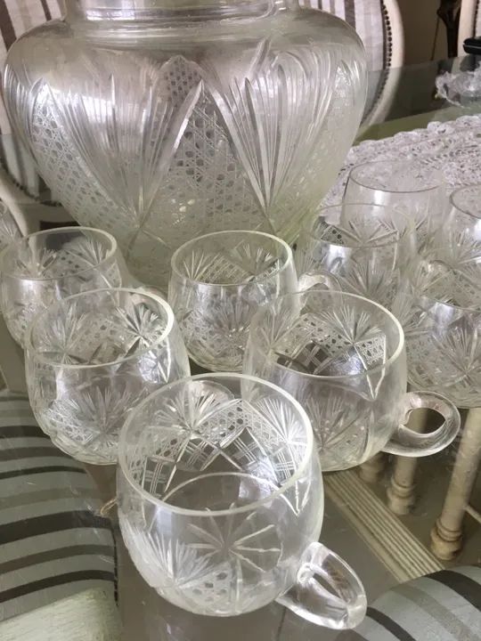 Antiga Poncheira de Cristal - Foto 4