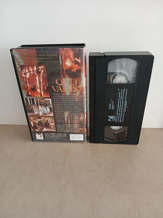 Fita Vhs Quo Vadis - 1985 - Dublado - Raro - Foto 2