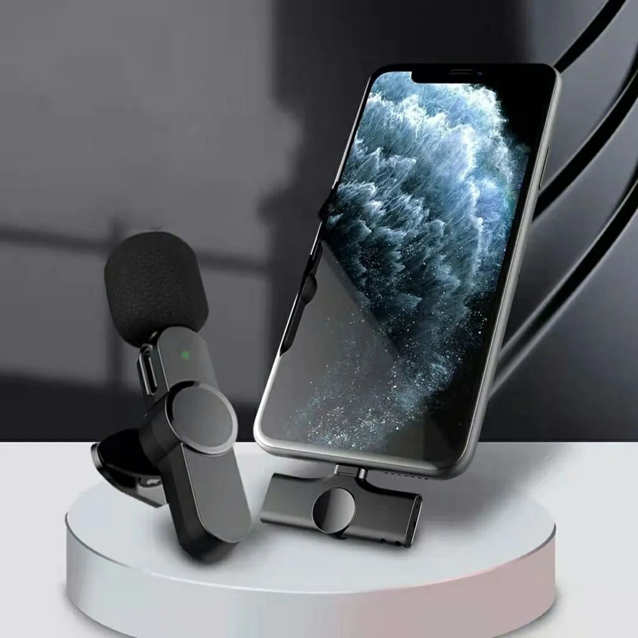 Microfone para Celular com Suporte para Gravação de Áudio e Vídeo - Foto 2