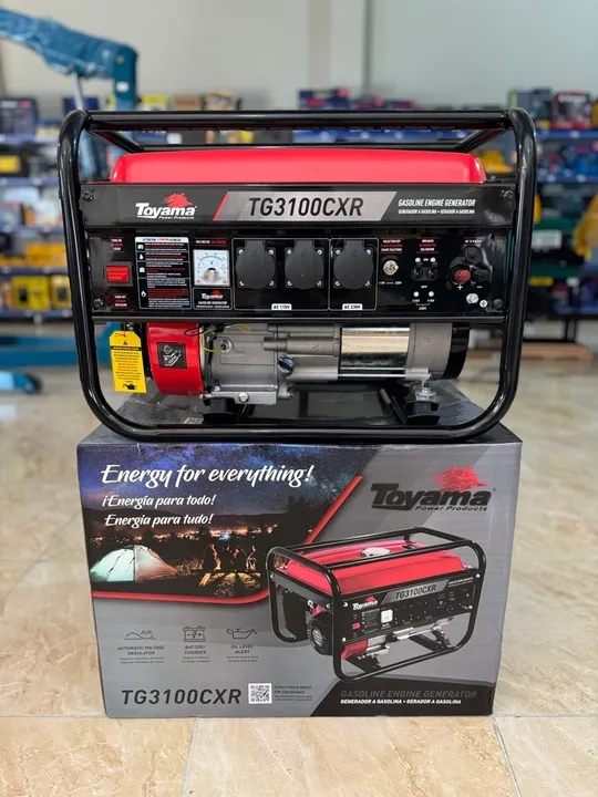 Gerador de Energia a Gasolina 3.1 KVA Monofásico 220v - Toyama (Novo)