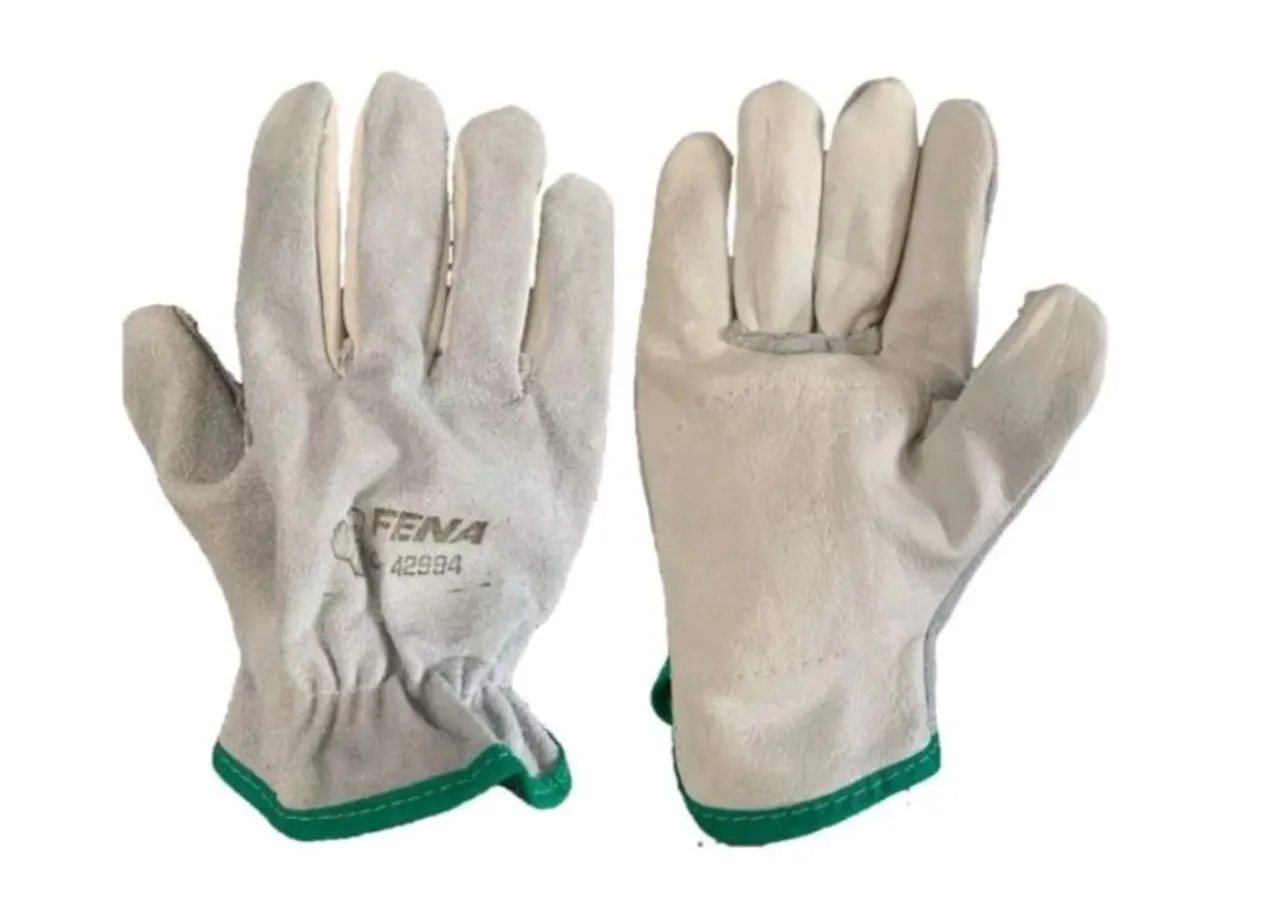 OFERTA Luva couro vaqueta mista reforçada