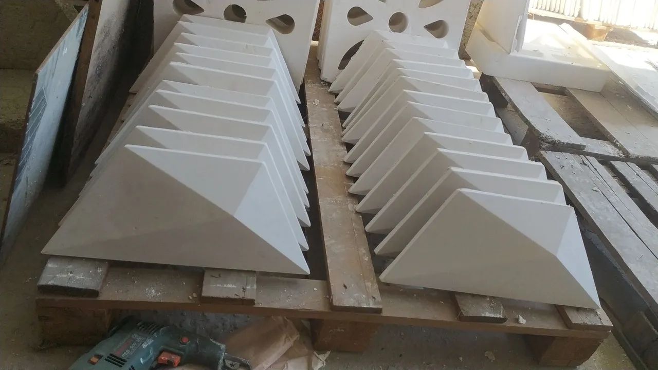 Revestimento trapézio concreto ou gesso  - Foto 4