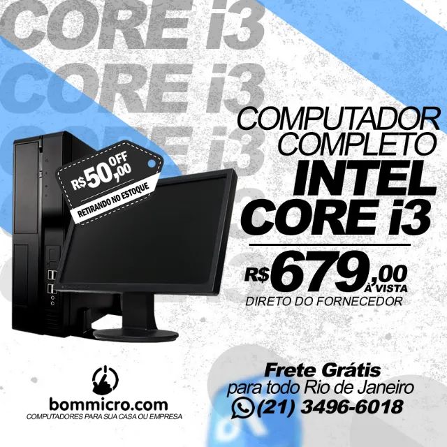 Intel Core I3 Menor preço