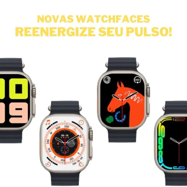 Smartwatch Relógio T900 Ultra Inteligente  Série 9 IWO Lançamento Original - Foto 3