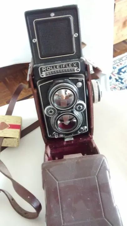 Câmera ROLLEYFLEX 120mm Antiga, completa e funcionando 