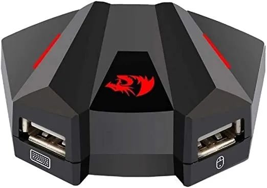 Adaptador de Teclado e Mouse Para Console Xbox One PS4 Nintendo Switch PS3 Redragon Vulcan - Foto 4