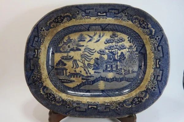 PORCELANA ANTIGA - TRAVESSA em FAIANÇA marca GUSTAVSBERG