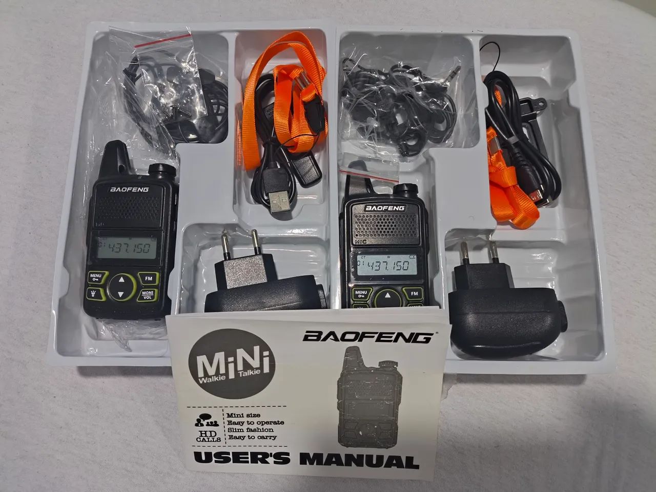 MiNi Walkie Talkei Balfeng Bft1 (São dois Rádios)  - Foto 5