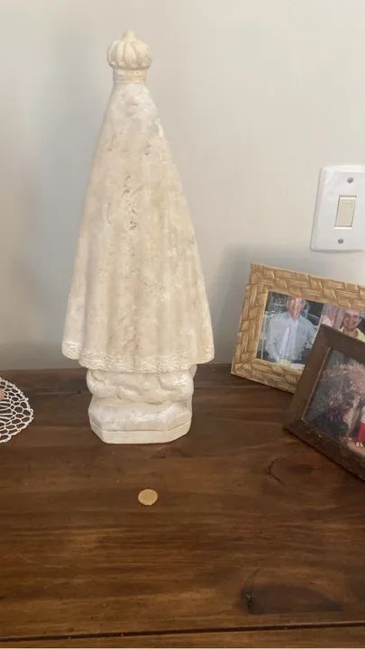 Estátua de Virgem Maria em gesso - Foto 4