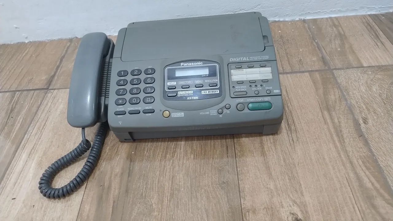 Antigo fax telefone Panasonic 