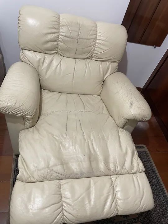 Poltrona Reclinável em Couro - Foto 2