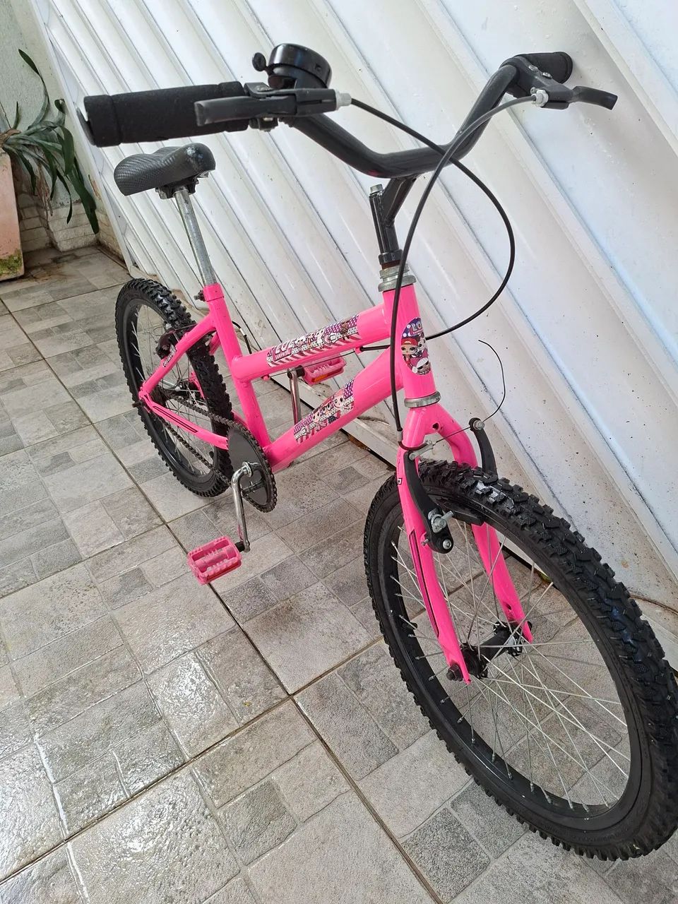 Bicicleta Infantil Rosa Aro 20 - Foto 4