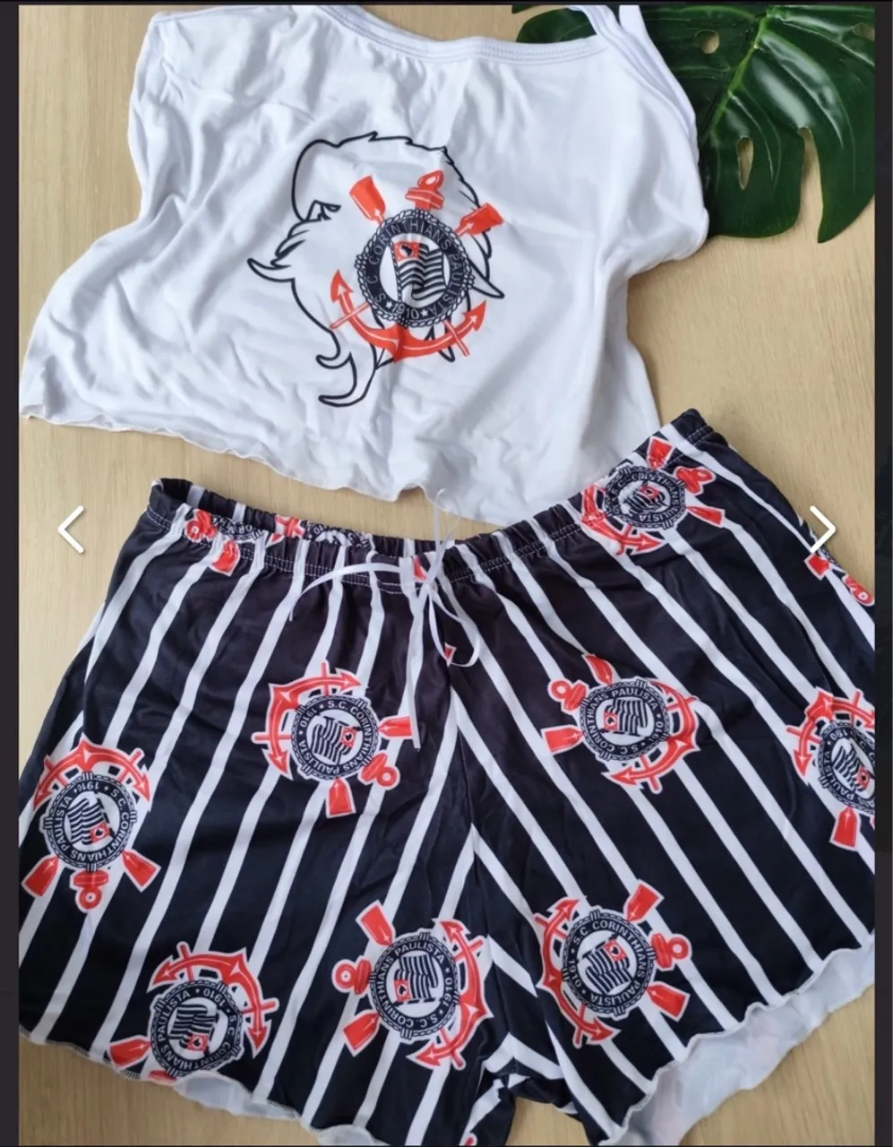 Conjunto Pijama Corinthians e do Palmeiras