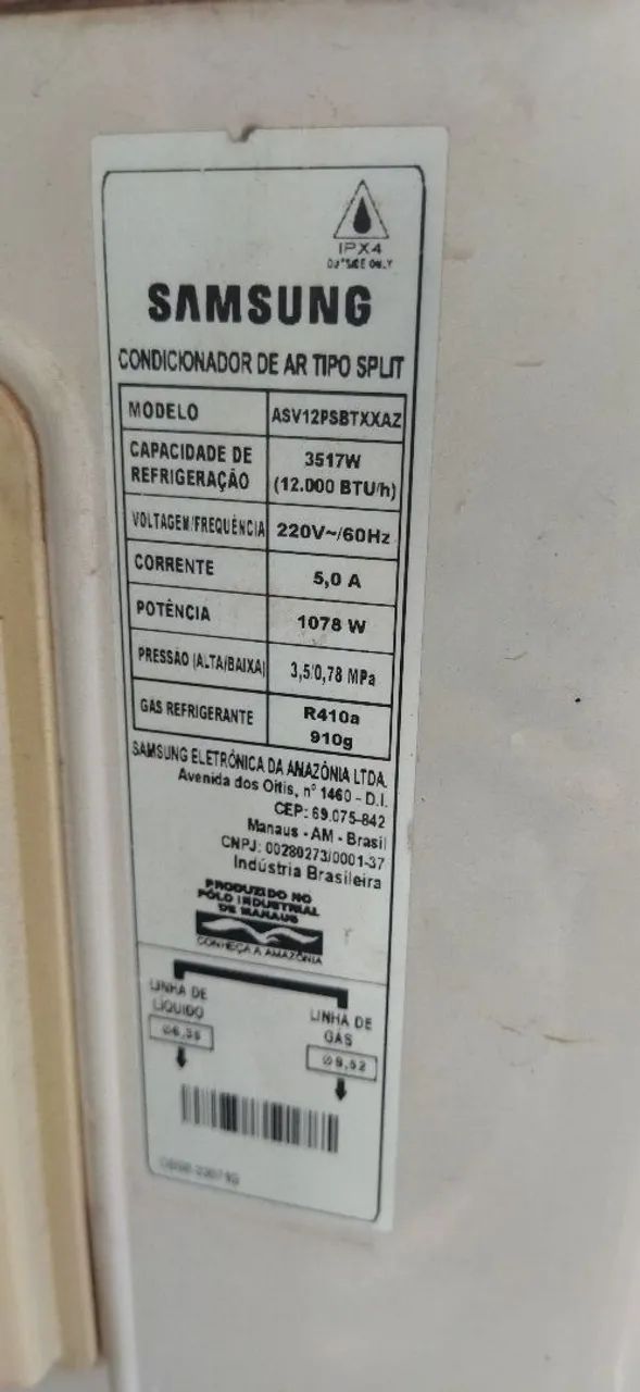 Ar Condicionado Split Samsung 12000 BTUs - Foto 5