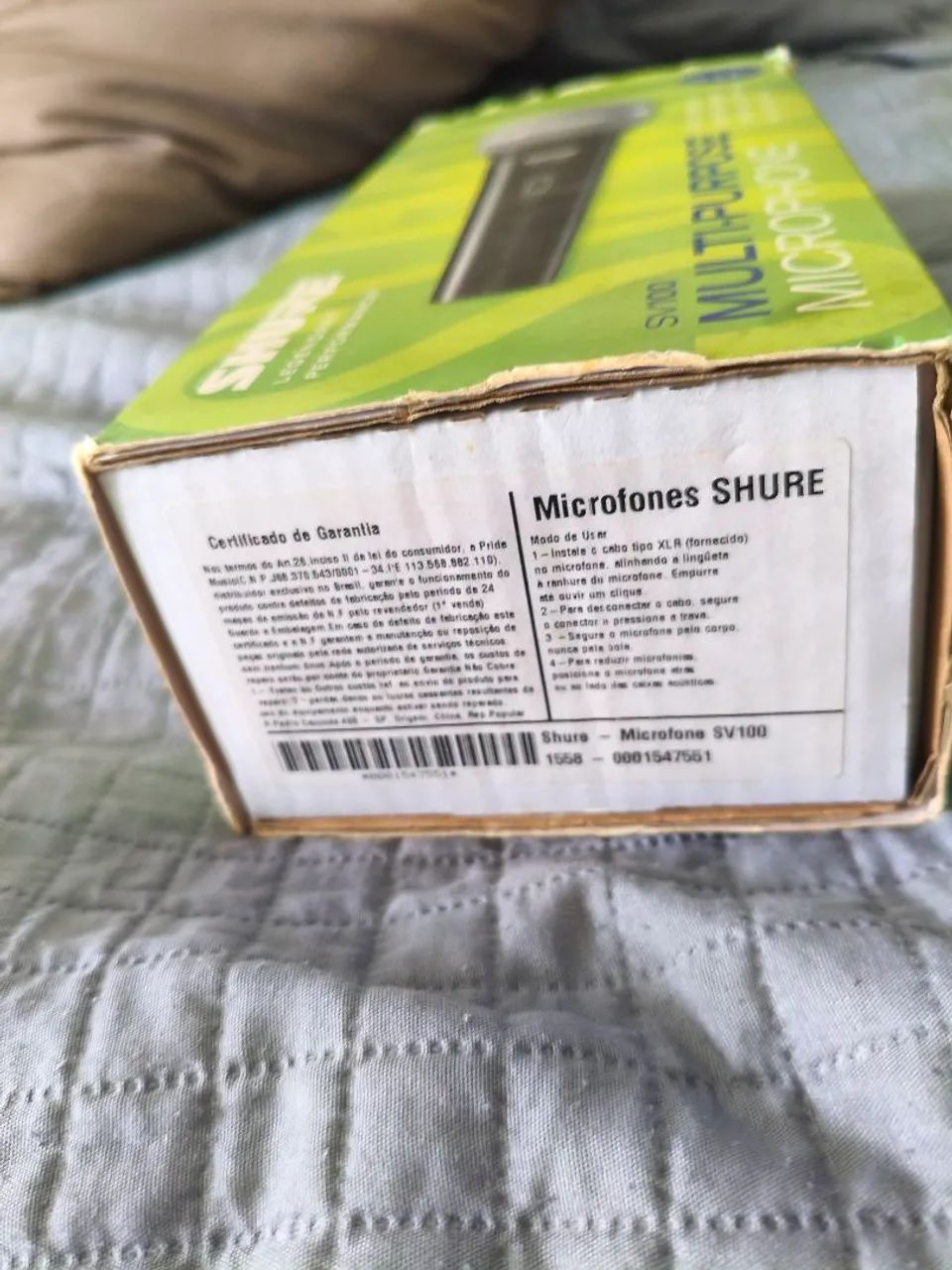 Microfone multi purpose Sv100 Shure com cabo semi novo  - Foto 4