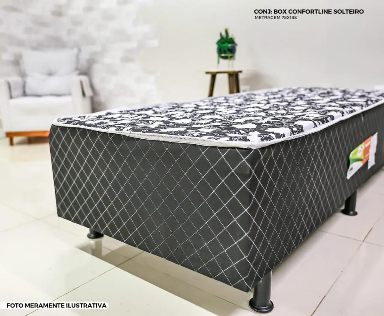 Cama Box casal Confortline