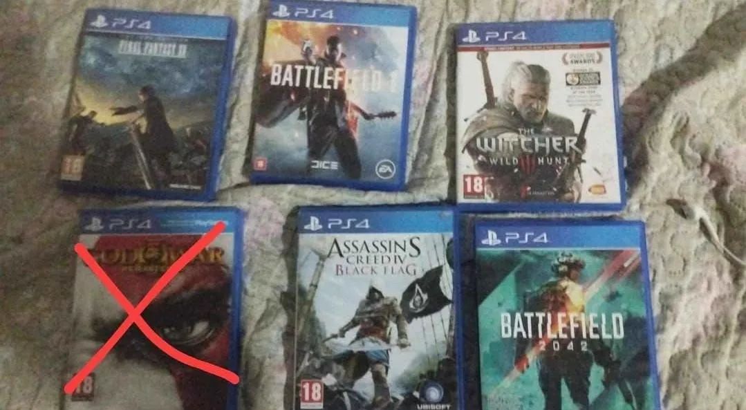 5 JOGOS DE PS4 A 180, 40 CADA SE COMPRAR SEPARADO, PREÇO NEGOCIAVEL