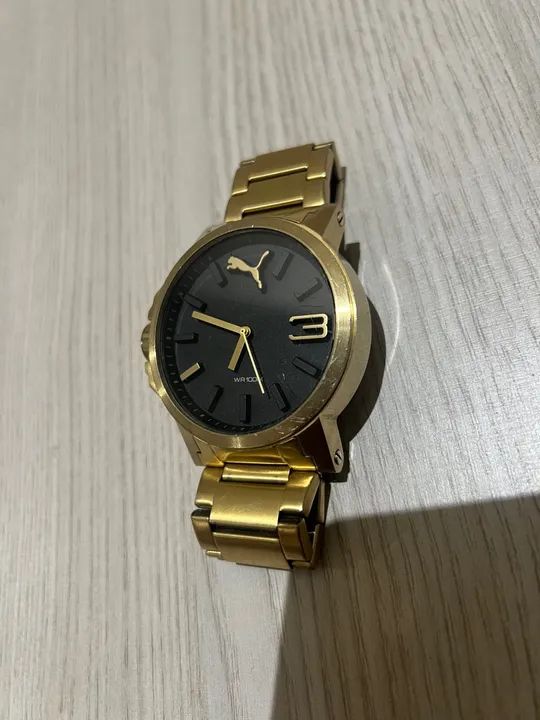 Relógio Puma Original Dourado
