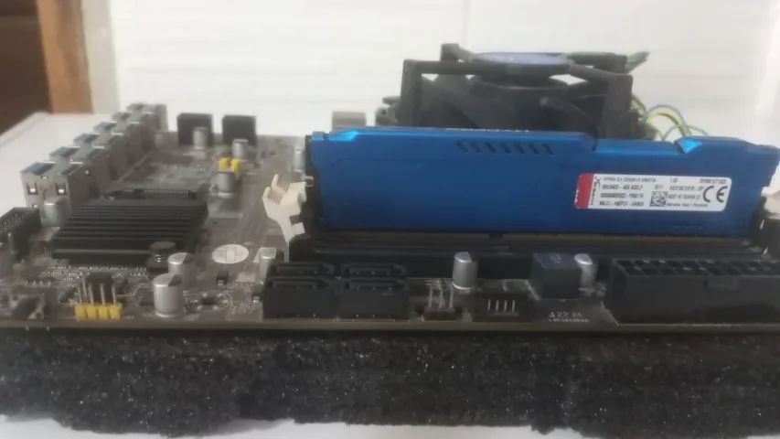  Placa-mãe 12 pcie para usb com g540 cpu lga1155  - Foto 3