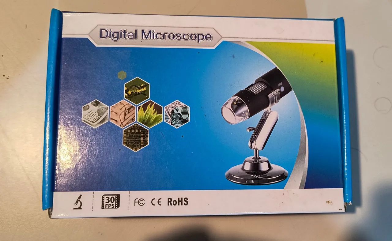 Microscópio Digital USB Zoom 1600x Profissional Técnico Pc - Foto 5