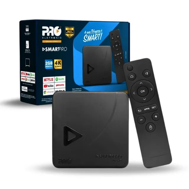 TV Box - Smart Pro 4K - Selo Anatel