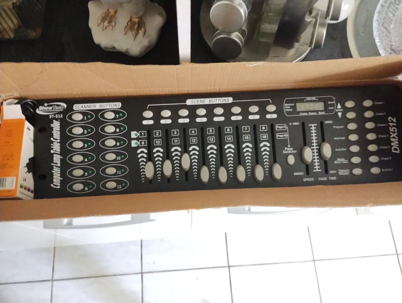 Mesa de Som DMX512 12 Canais Iluminação DJ - Foto 5