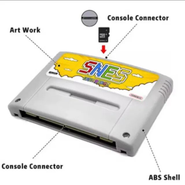 cartucho multi jogos flash card super nintendo super famicom - Foto 2