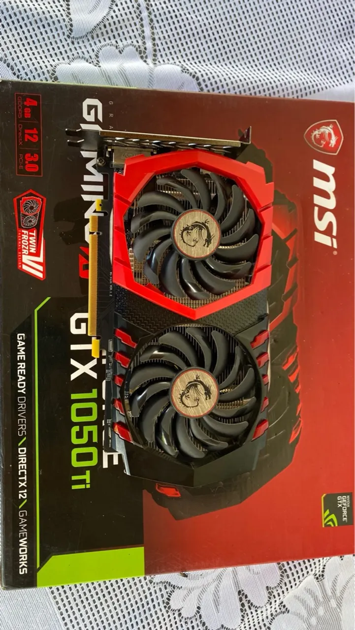 Placa de Vídeo MSI GTX 1050 Ti