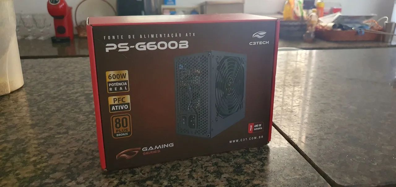 Fonte C3Tech PS-G600B 600W 80 Plus Bronze