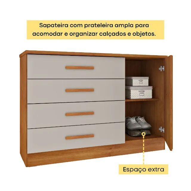 Chame para agendar sua entrega! Mod Cômoda 134cm COD 468  - Foto 3