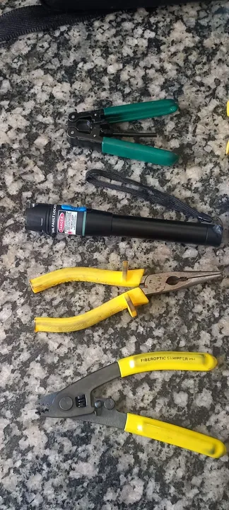 Kit de ferramentas para fibra óptica