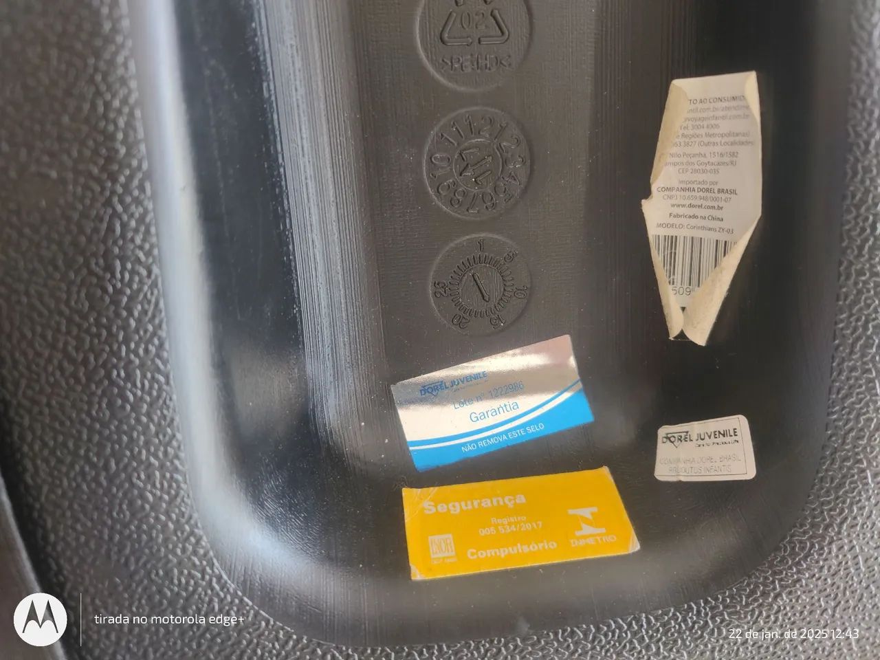 Cadeirinha de carro Corinthians - Bebê conforto - Foto 6