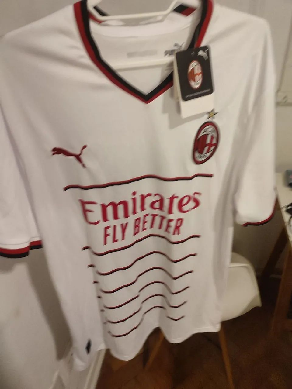 Camisa retrô Milan