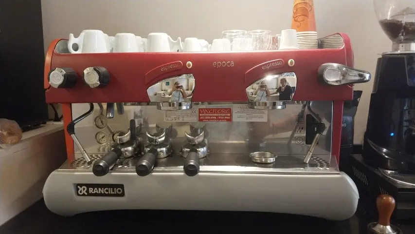 Máquina Espresso Profissional de dois grupos. Fabricante Rancillio - Epoca