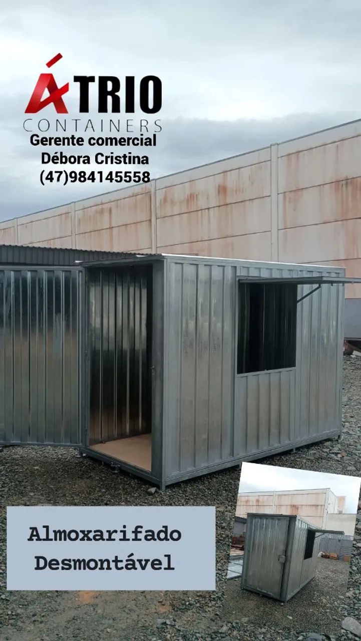 Container para armazenamento e construções desmontáveis  - Foto 3