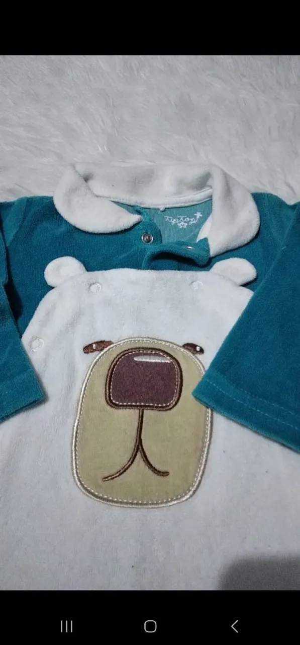 Macacão Bebê Tip Top Urso - Tamanho m