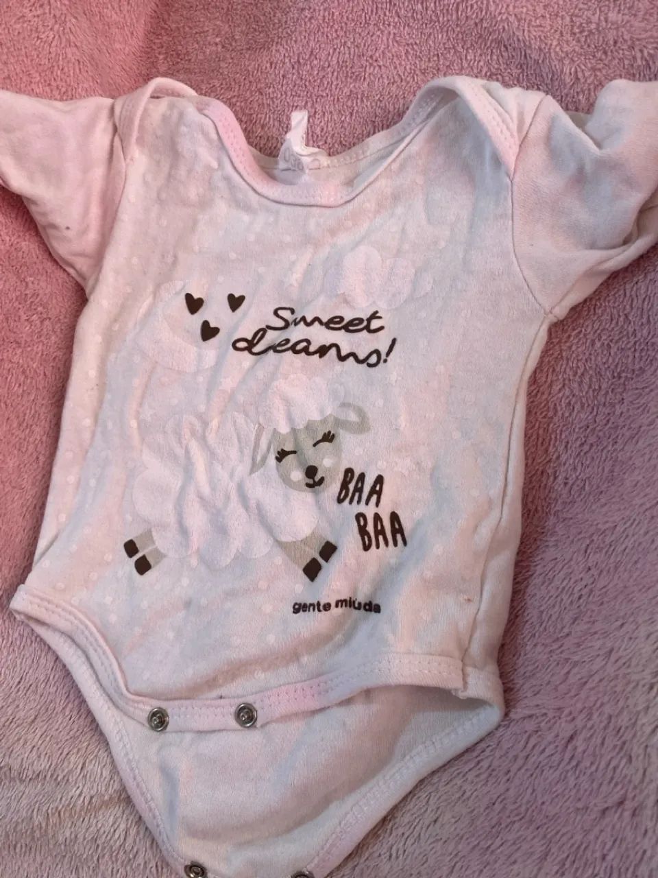 Body Bebê Menina Sweet Dreams