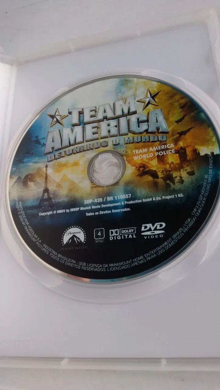 DVD original Team América ótimo estado.  - Foto 5
