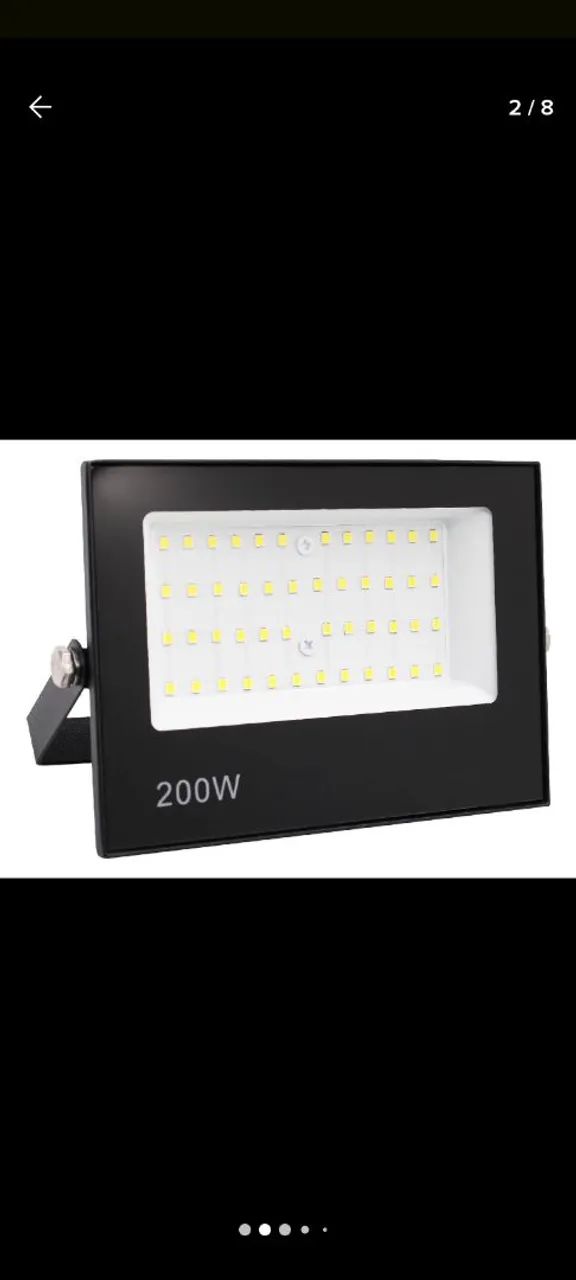 Kit 5 Refletores LED 200W - Iluminação potente! - Foto 2