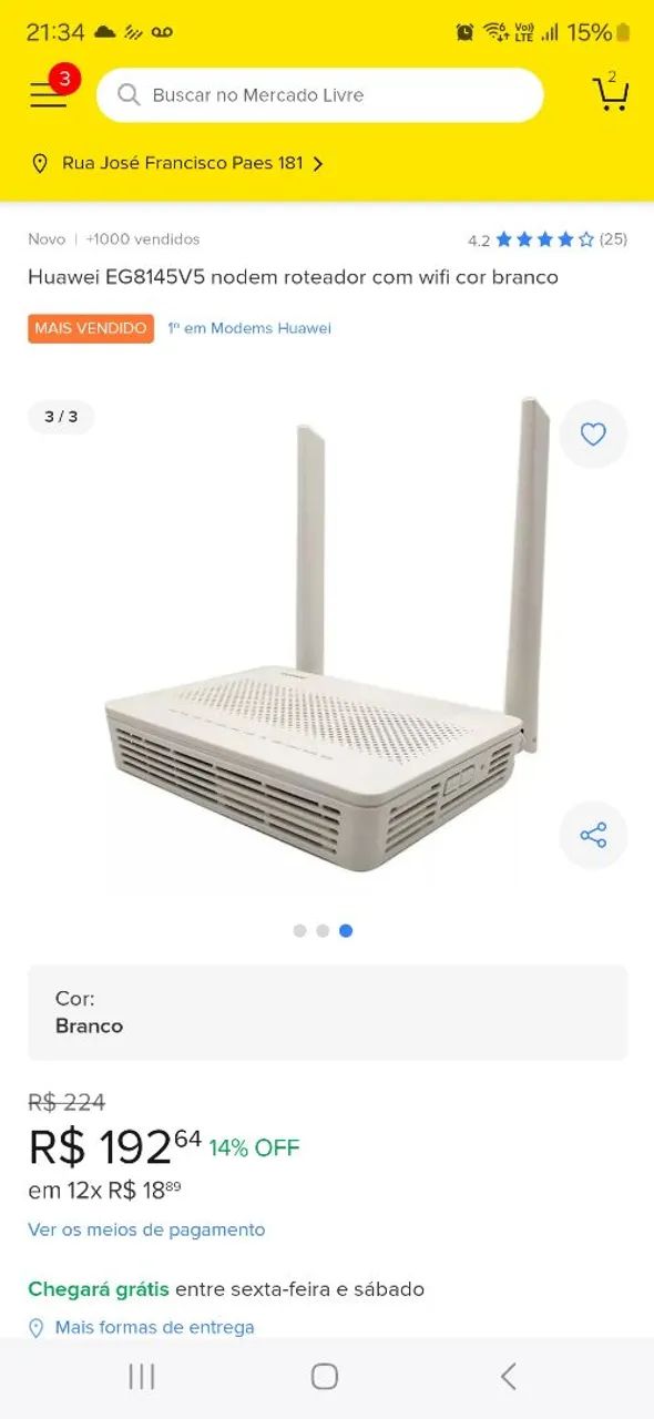 5 Roteador Huawei gpon  - Foto 3