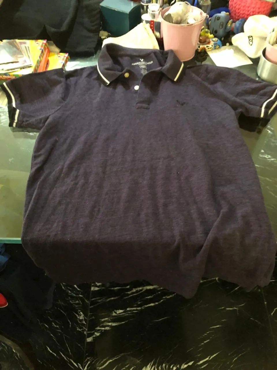 Polo American Eagle Roxa